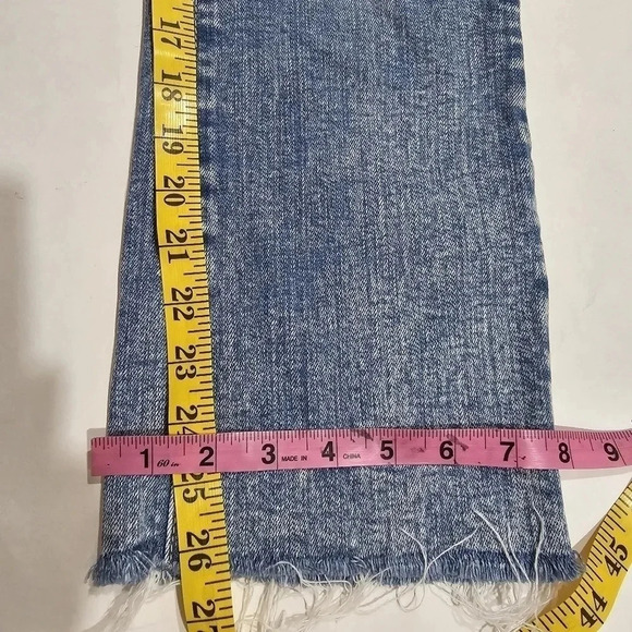 True Religion Margot Jeans Women's High Rise Cropped Mini Boot‎ Size 25 Raw Hem - Picture 8 of 11